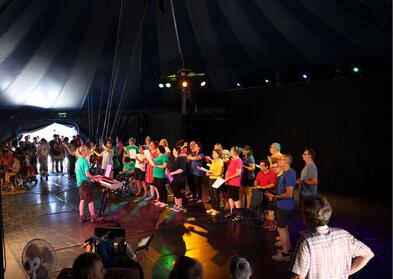 Chor beim Zirkusfest