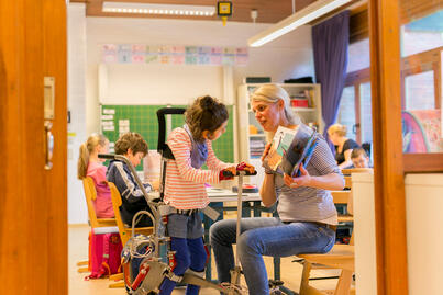 Schulbegleitung im Einsatz.